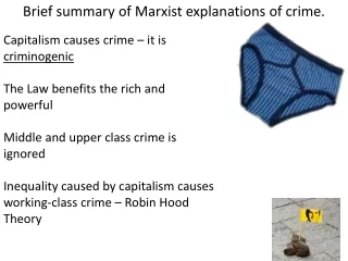 Brief summary of Marxist explanations of crime.