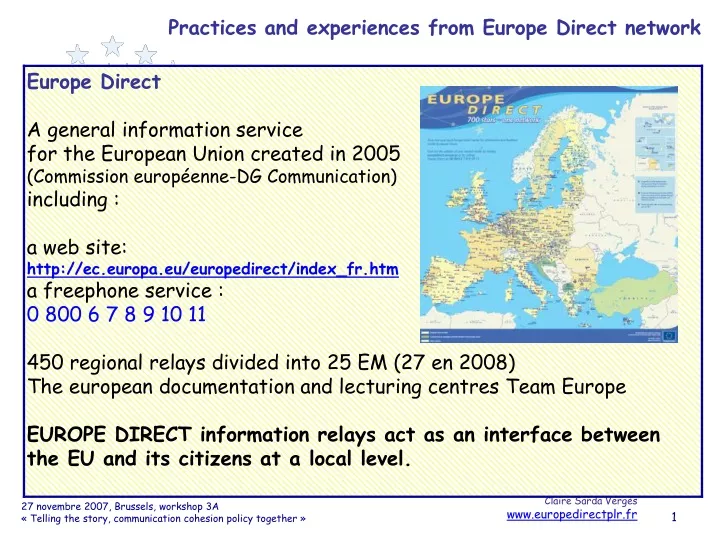 europe direct a general information service