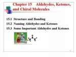 Understanding Aldehydes and Ketones: Properties, Isomers, and Fischer Projections - slide 1