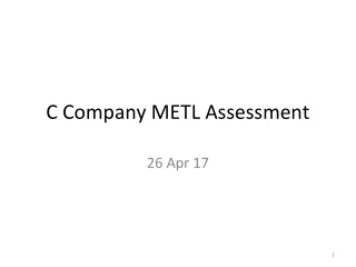 C Company METL Assessment