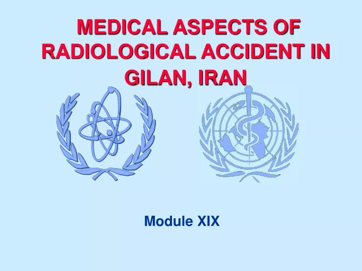 medical aspects of radiological accident in gilan iran