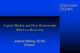Capital Models and Their Relationship With Loss Reserving