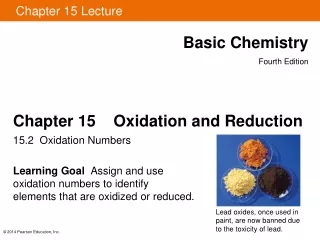 Chapter 15    Oxidation and Reduction