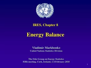 IRES, Chapter 8 Energy Balance