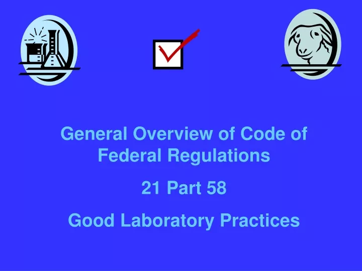 general overview of code of federal regulations