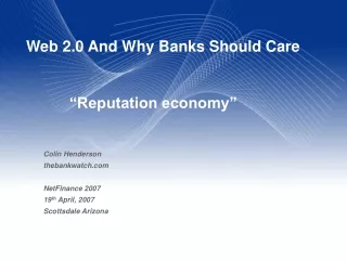 Web 2.0 And Why Banks Should Care