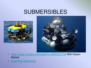 SUBMERSIBLES