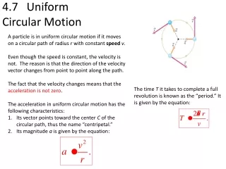 4.7   Uniform  Circular Motion