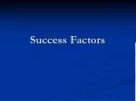 Success Factors