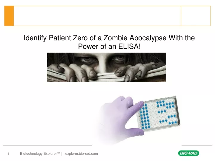 identify patient zero of a zombie apocalypse with