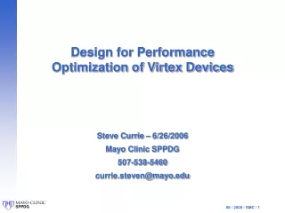 design for performance optimization of virtex devices