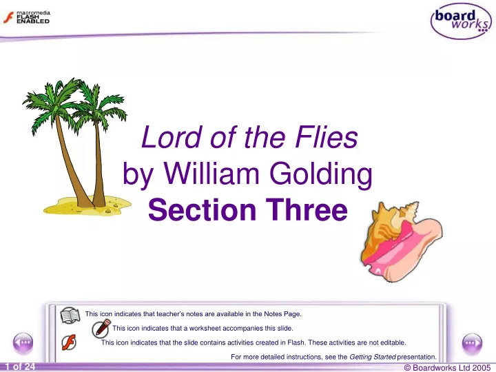lord of the flies by william golding section three