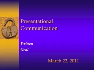 Presentational Communication