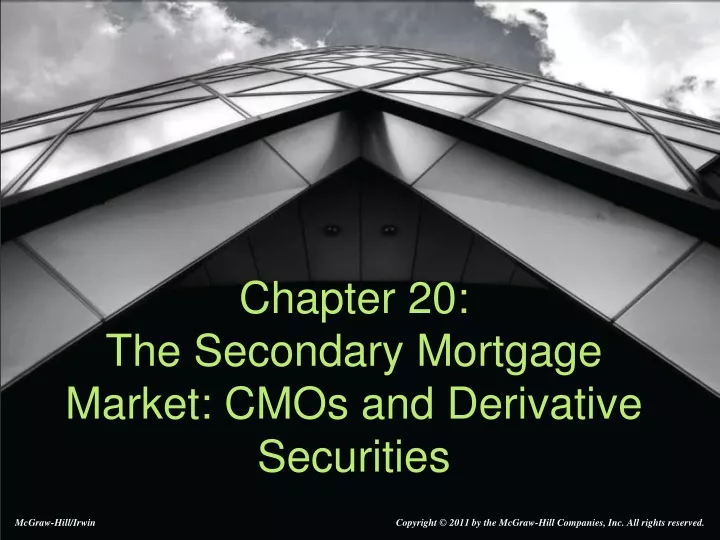 chapter 20 the secondary mortgage market cmos