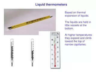 Liquid thermometers