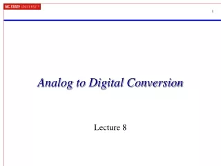 Analog to Digital Conversion