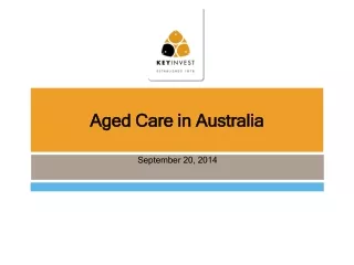 Aged Care in Australia