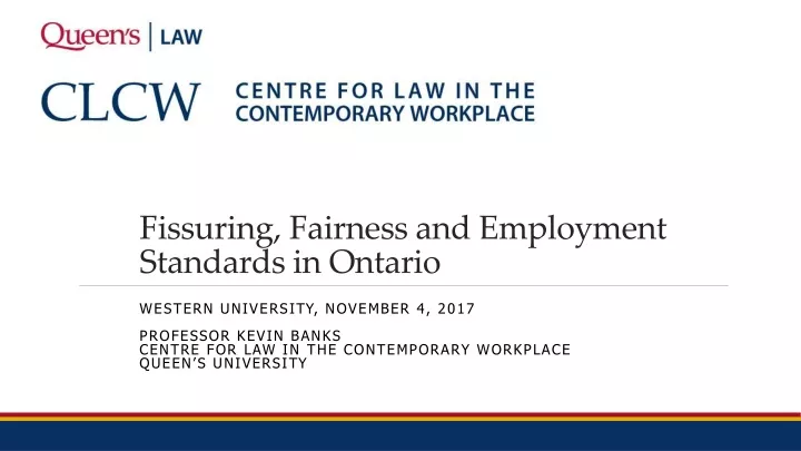 fissuring fairness and employment standards in ontario