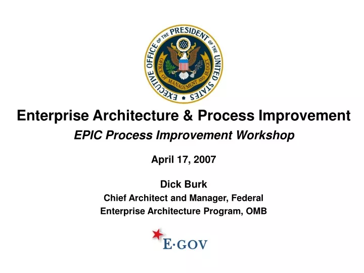 enterprise architecture process improvement epic