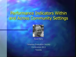 Performance Indicators Within and Across Community Settings