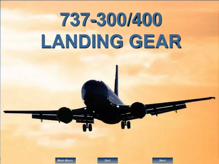 737 300 400 landing gear