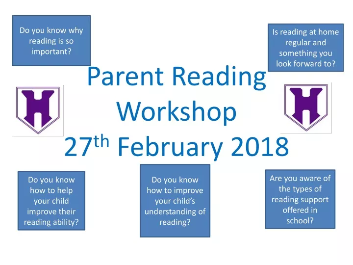 parent reading workshop 27 th february 2018