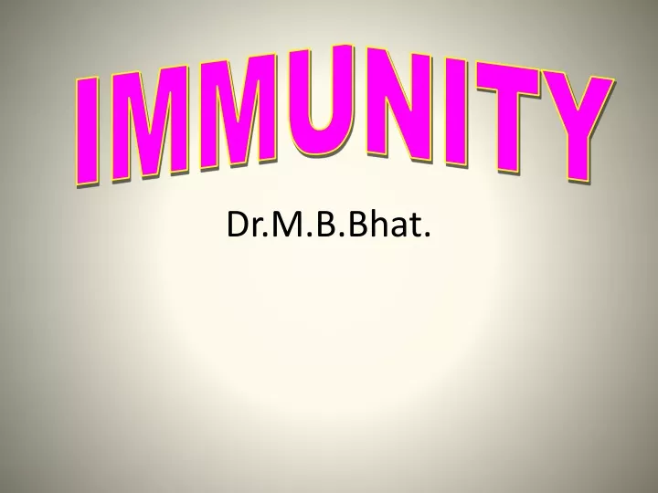 dr m b bhat