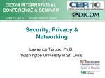 Secure DICOM Traffic Using TLS Encryption & User Credential Exchange - slide 1