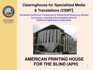 AMERICAN PRINTING HOUSE FOR THE BLIND (APH)