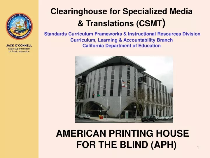 clearinghouse for specialized media translations