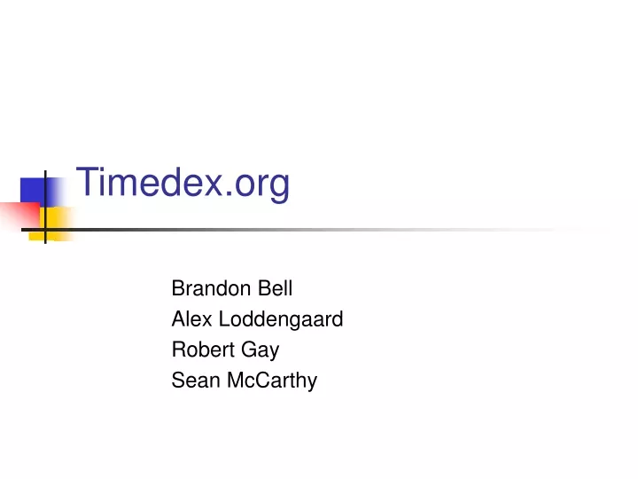 timedex org