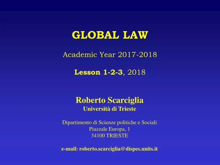 global law academic year 2017 2018 lesson 1 2 3 2018
