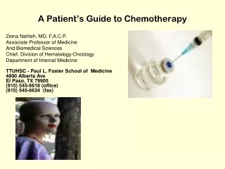 A Patient’s Guide to Chemotherapy