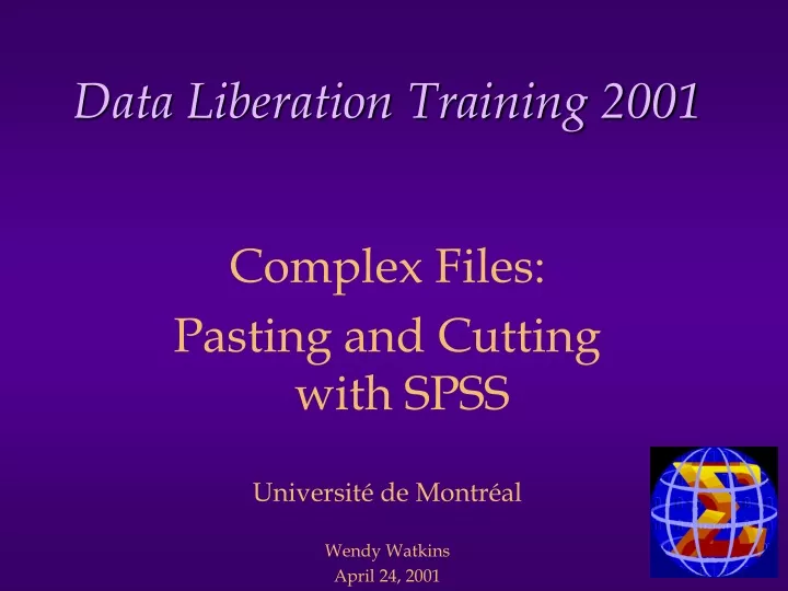 data liberation training 2001