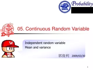 05. Continuous Random Variable