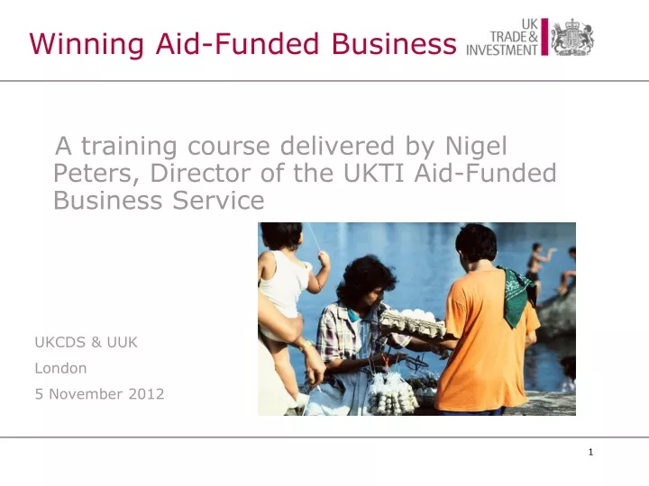 winning aid funded business a training course