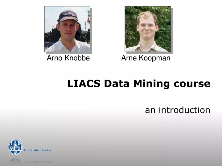 liacs data mining course