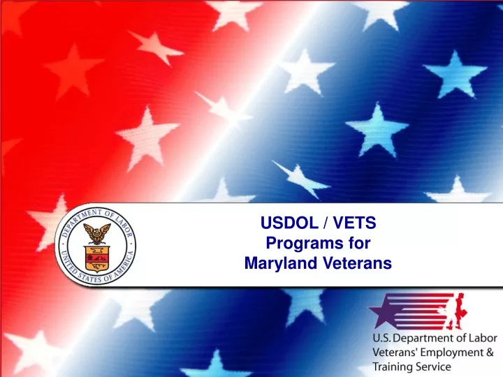 usdol vets programs for maryland veterans