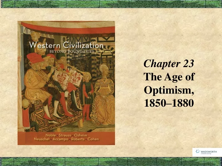 chapter 23 the age of optimism 1850 1880