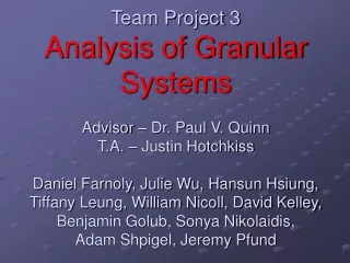 What is a Granular System????