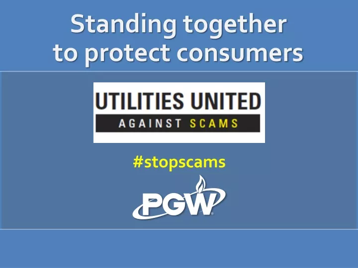 standing together to protect consumers