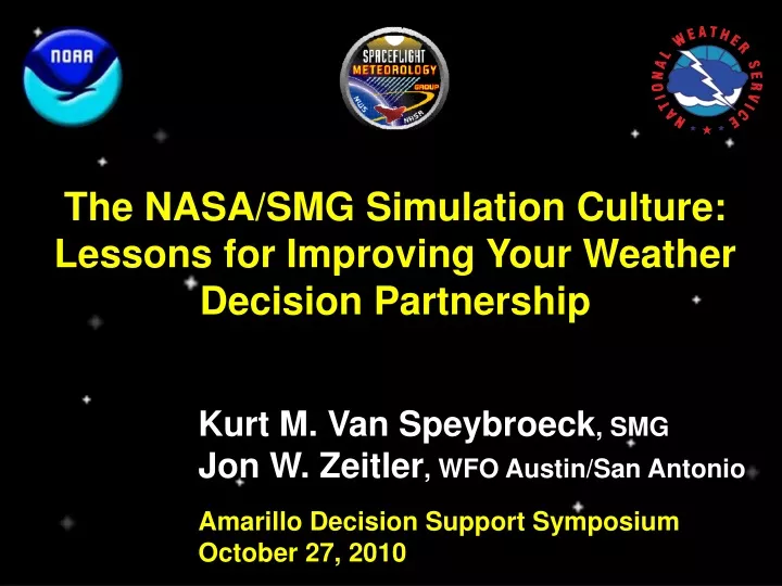 the nasa smg simulation culture lessons