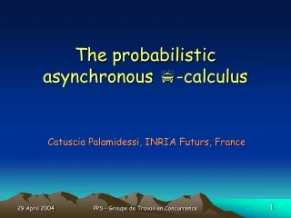 The probabilistic asynchronous  p -calculus