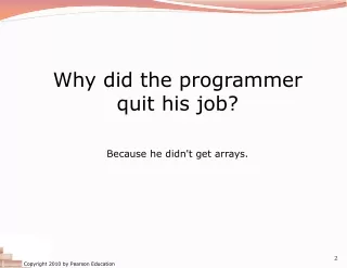 Why did the programmer quit his job?