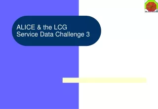 ALICE &amp; the LCG  Service Data Challenge 3