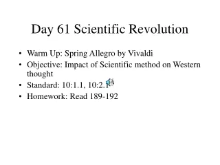Day 61 Scientific Revolution
