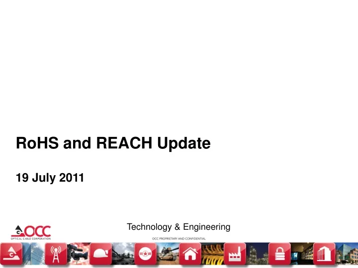 rohs and reach update 19 july 2011