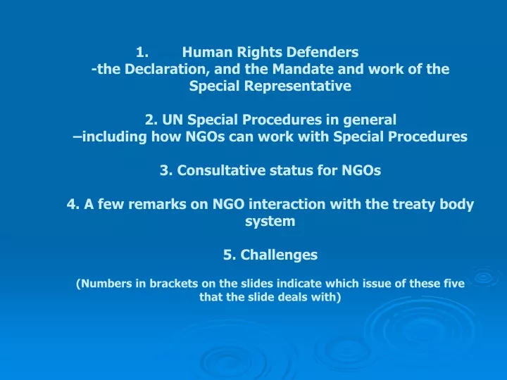 human rights defenders the declaration