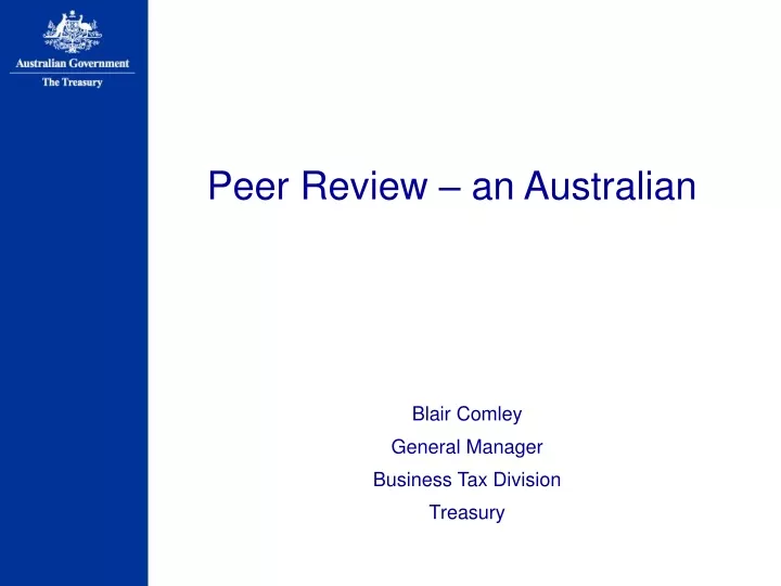 peer review an australian