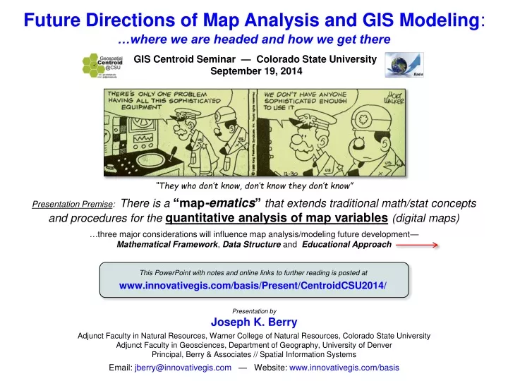 future directions of map analysis and gis modeling